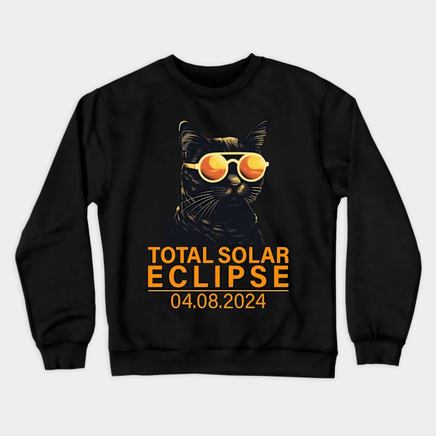 Solar Eclipse 2024 Crewneck Sweatshirt by VisionDesigner